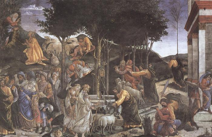 Sandro Botticelli Trials of Moses (mk36) china oil painting image